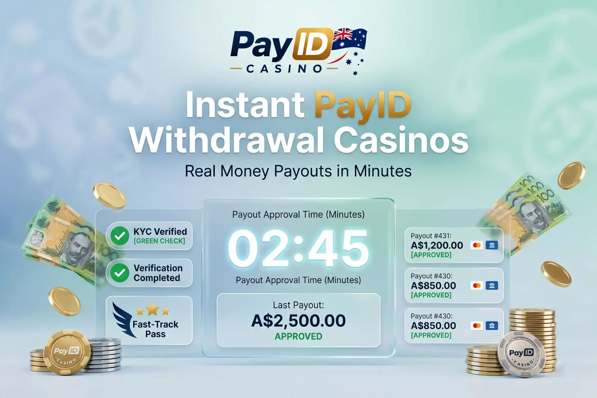 PayID withdrawal casino offering quick payouts on real-money winnings