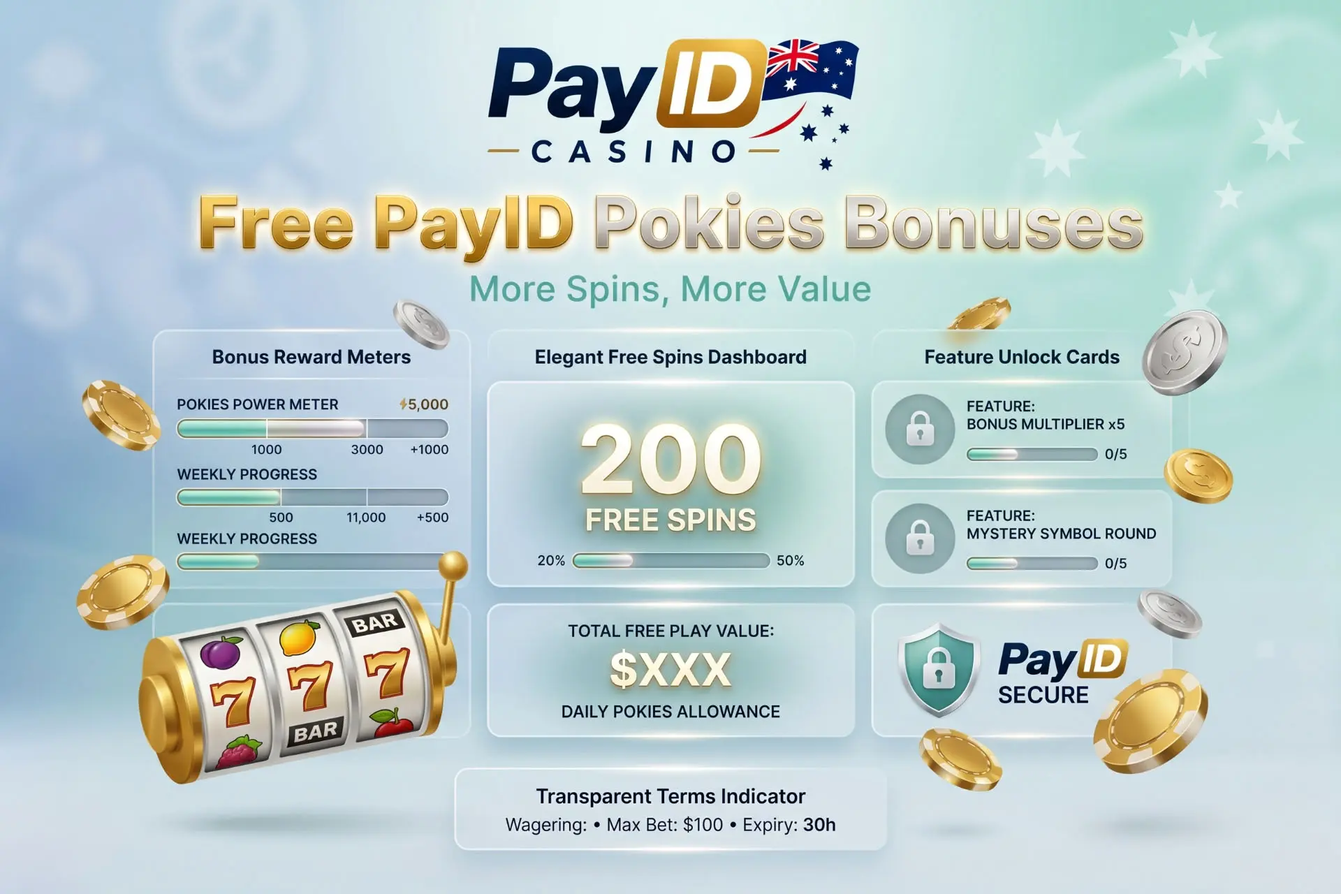 Free pokies promotions available at PayID-friendly casinos
