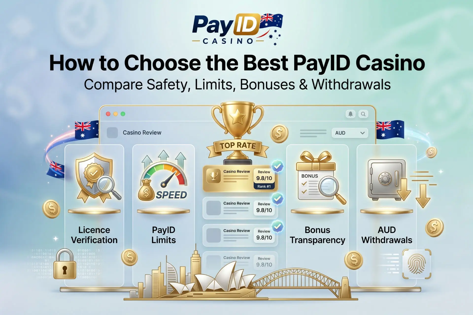 PayID deposit casino selected based on licensing and payouts