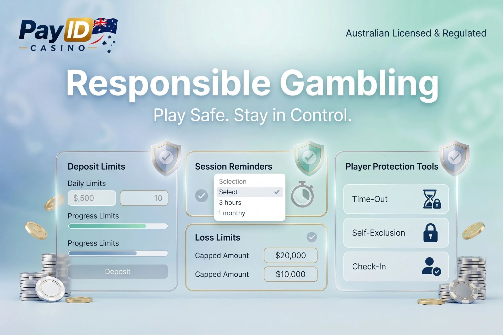 Safe gambling tools and support services for Australian players
